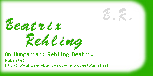 beatrix rehling business card